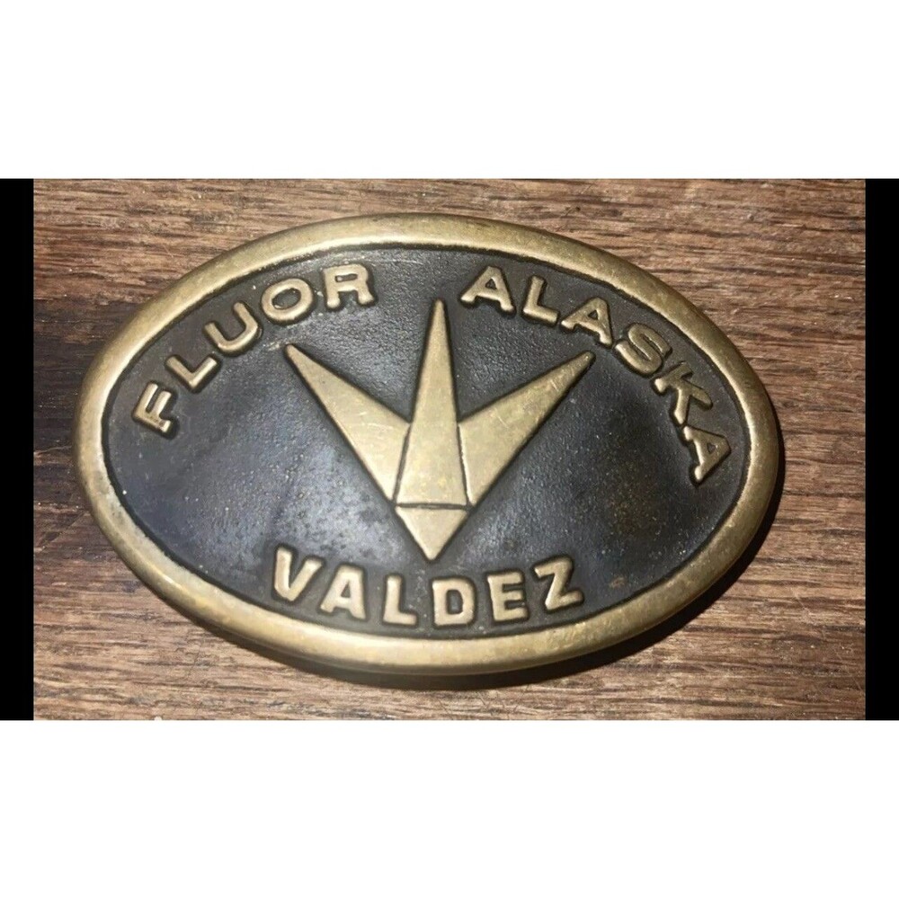 Anacortes Brass Works 1977 Belt Buckle - Flour Alaska Valdez